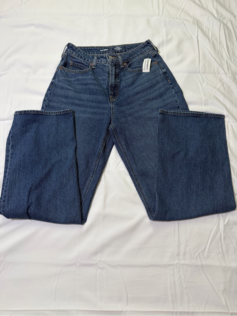 Old Navy Dark Blue Straight Leg Women's Jeans